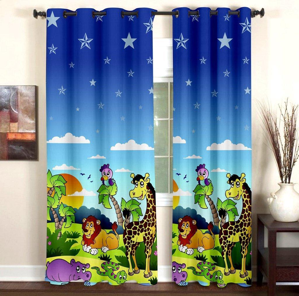 JUPON Kids Room Premium Soft Microfibre Curtains with High End Eco Friendly  Printing, Pack of 2 piece - Jupon Shop